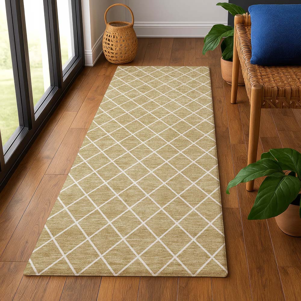 Dalyn The Reserve TR15 Walnut Area Rug Runner Room Scene