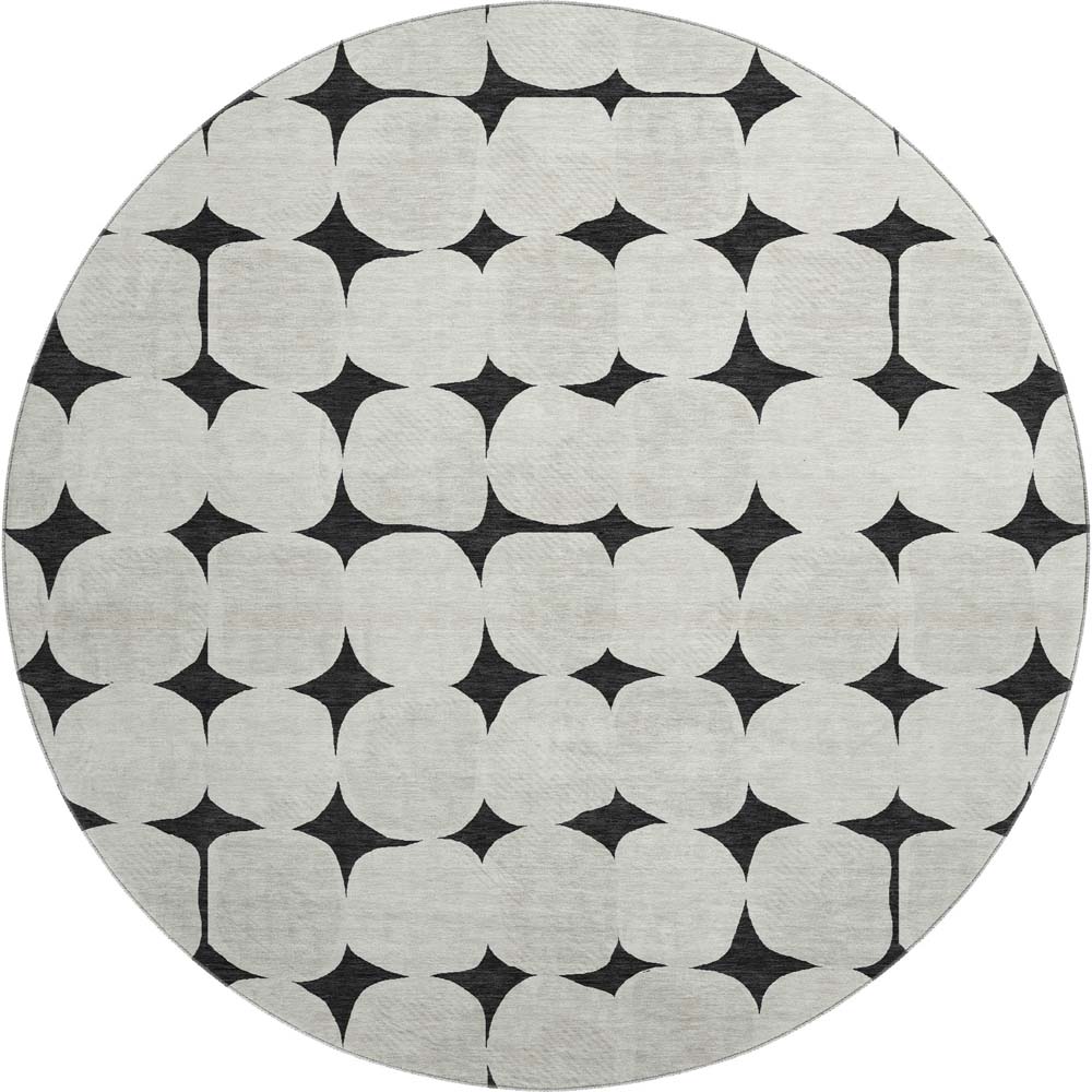 Dalyn The Reserve TR16 Black Area Round Rug