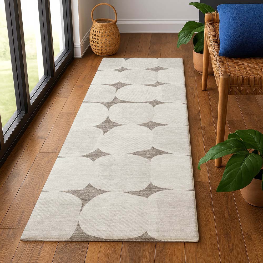 Dalyn The Reserve TR16 Taupe Area Rug Runner Room Scene