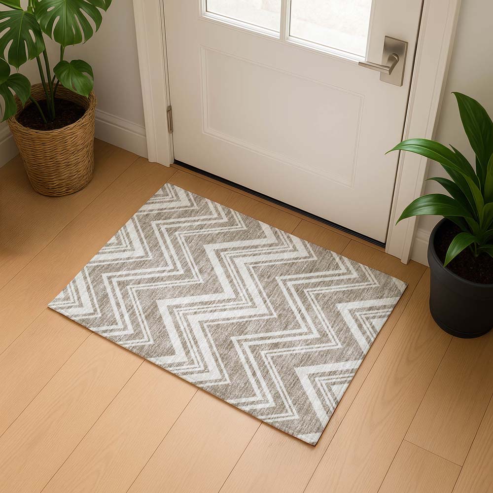 Dalyn The Reserve TR17 Khaki Area Rug Runner Room Scene
