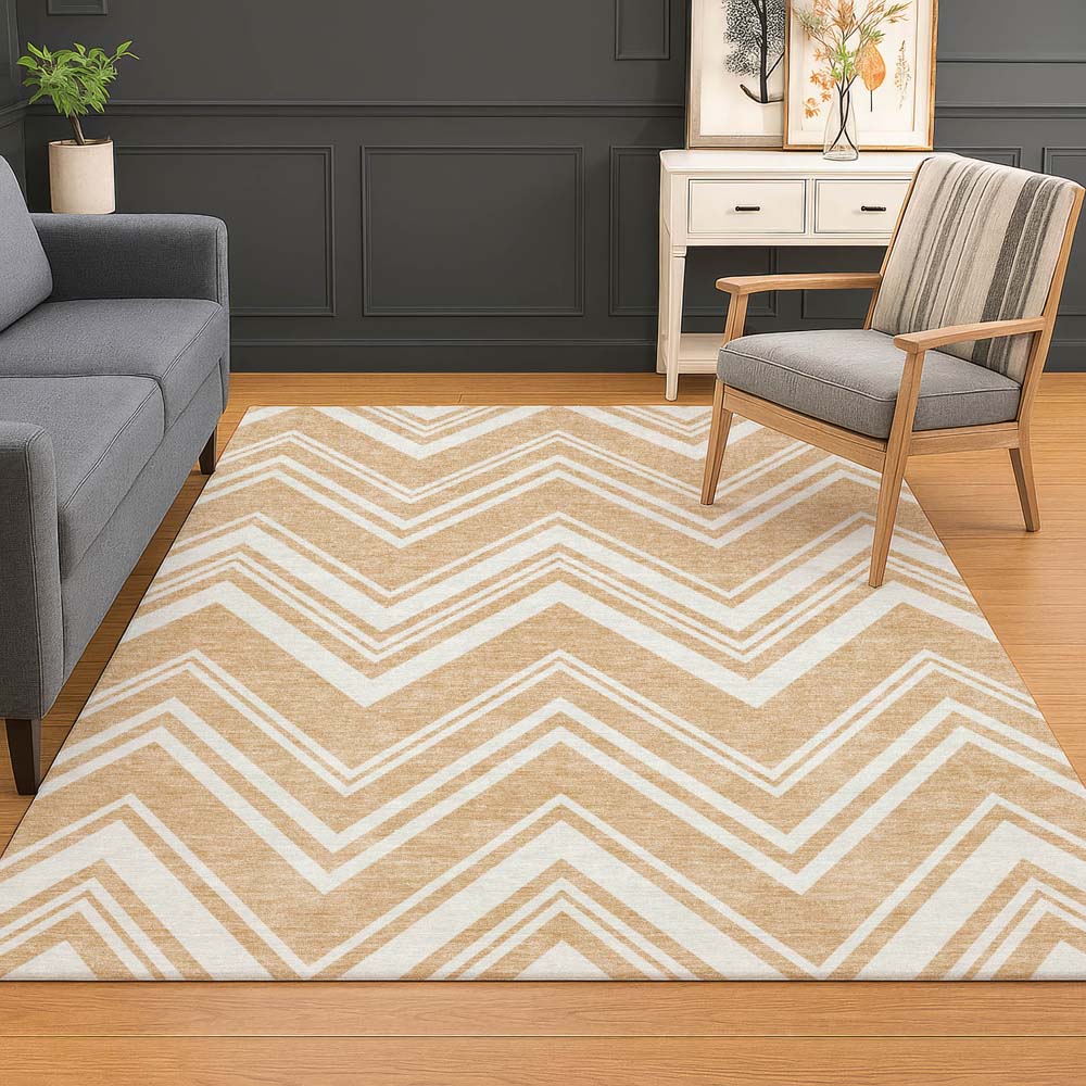 Dalyn The Reserve TR17 Peach Area Rug Room Scene