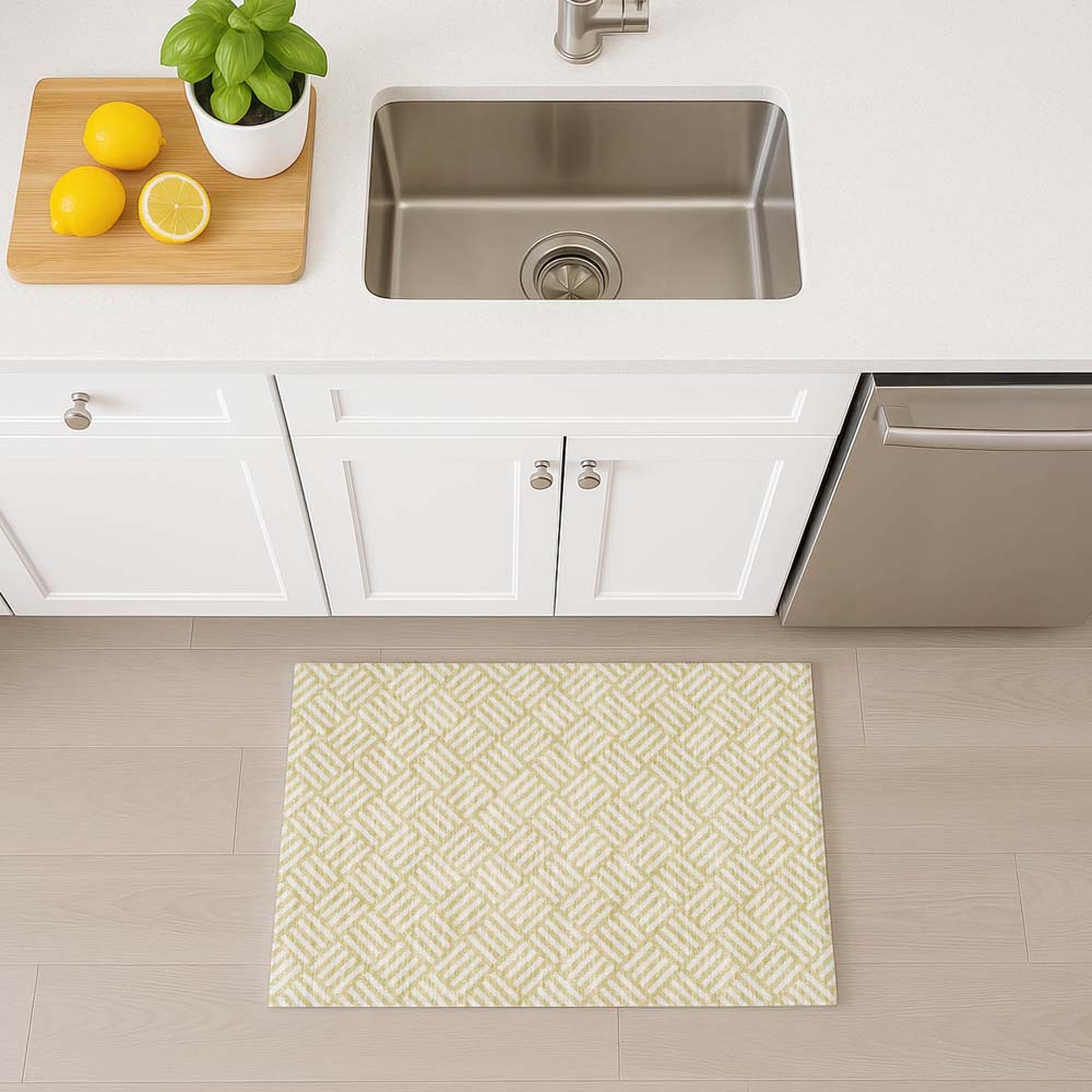 Dalyn The Reserve TR3 Wheat Area Rug Runner Room Scene