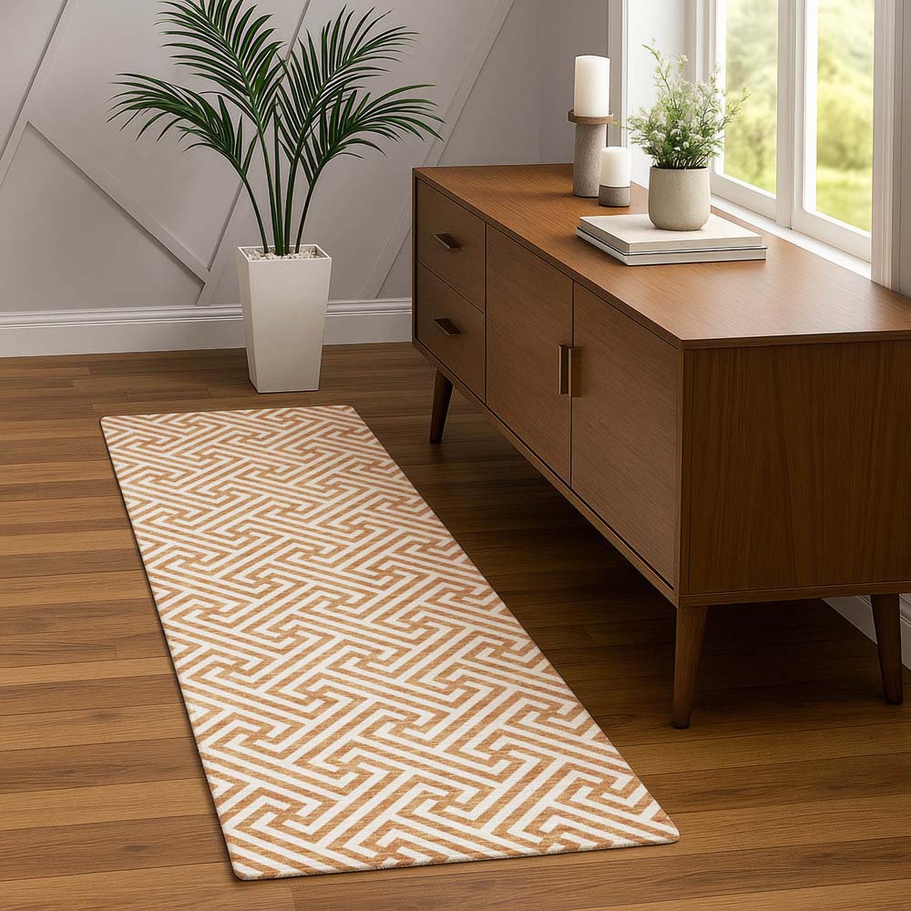 Dalyn The Reserve TR5 Copper Area Rug Runner Room Scene