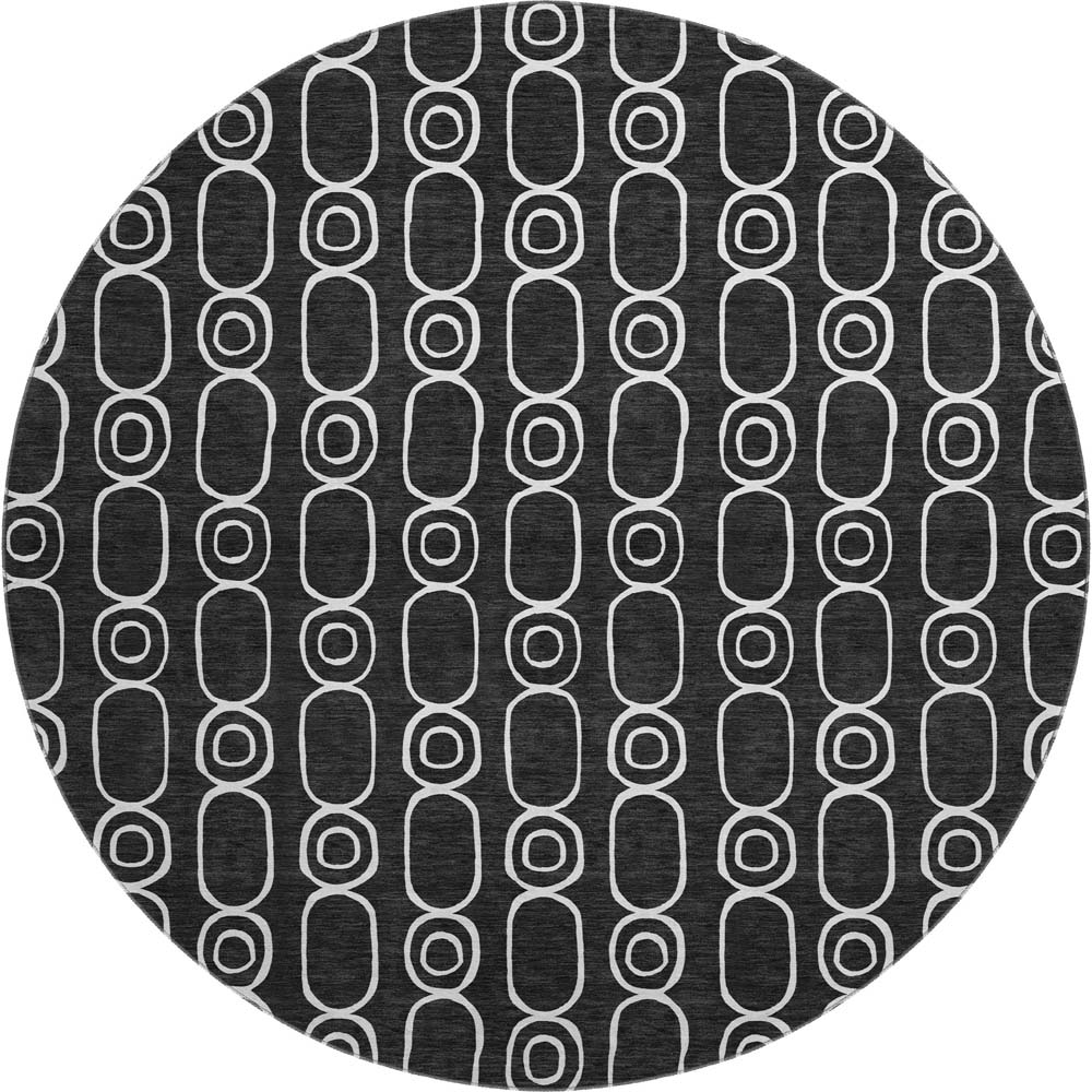 Dalyn The Reserve TR6 Black Area Round Rug