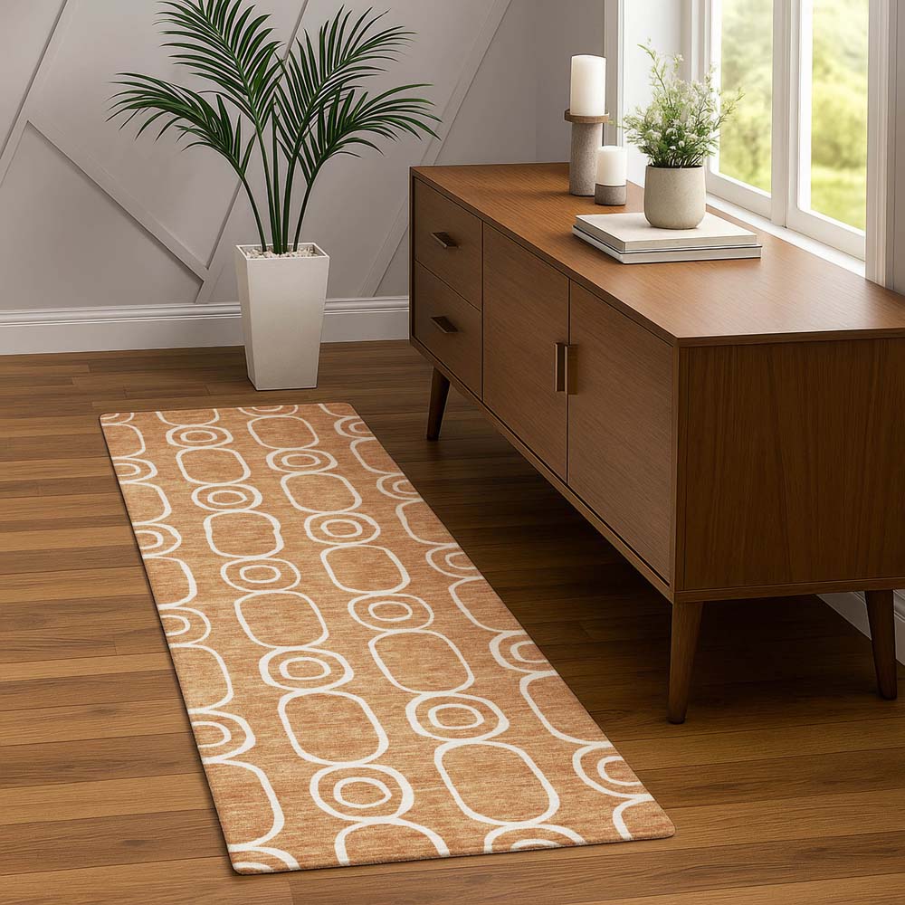 Dalyn The Reserve TR6 Copper Area Rug Runner Room Scene
