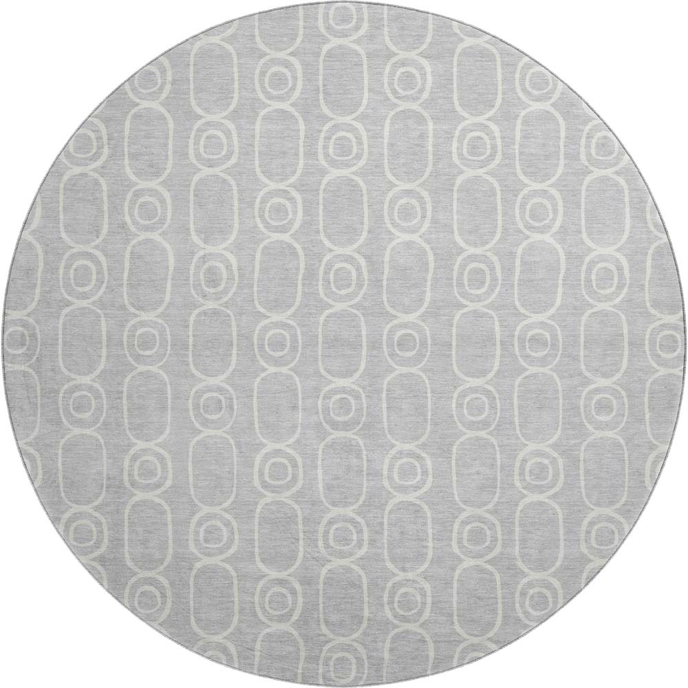 Dalyn The Reserve TR6 Silver Area Round Rug