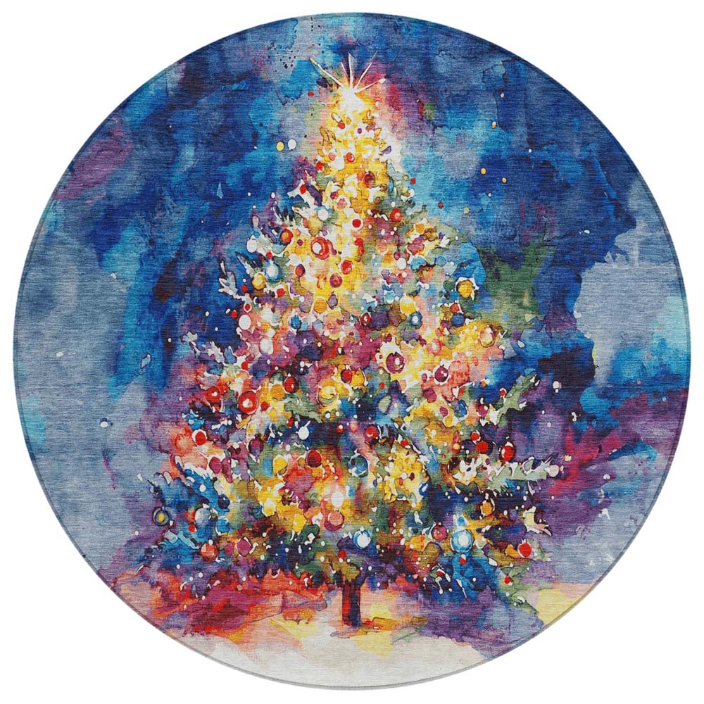 Dalyn Wonderland WN14 Navy Area Round Rug