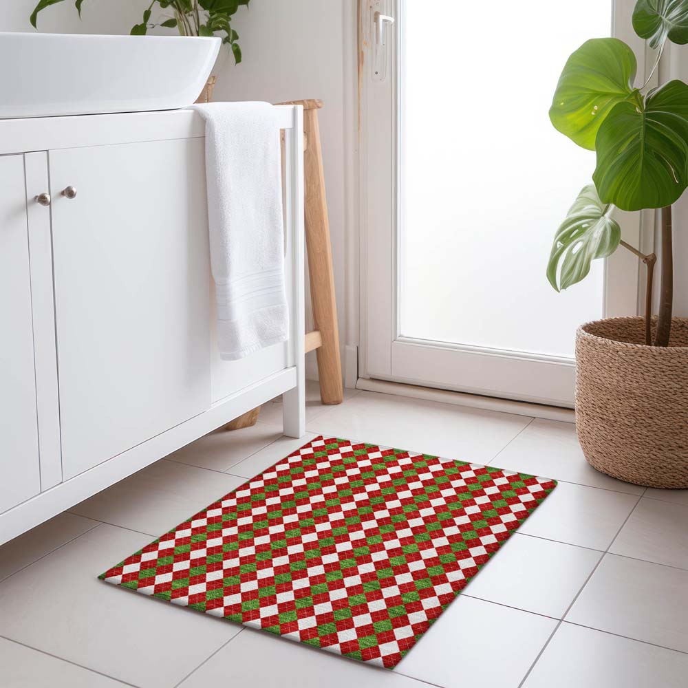 Dalyn Wonderland WN20 Red Area Rug Runner Room Scene