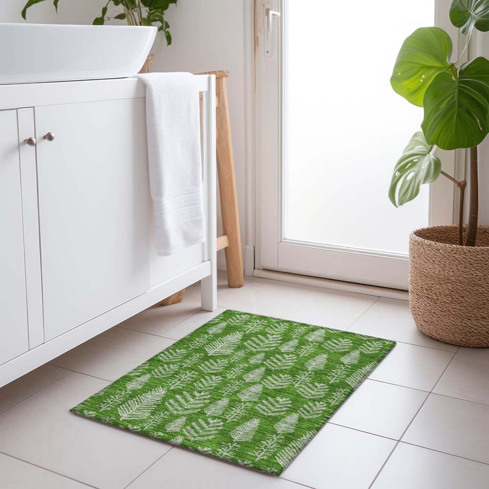 Dalyn Wonderland WN21 Green Area Rug Runner Room Scene