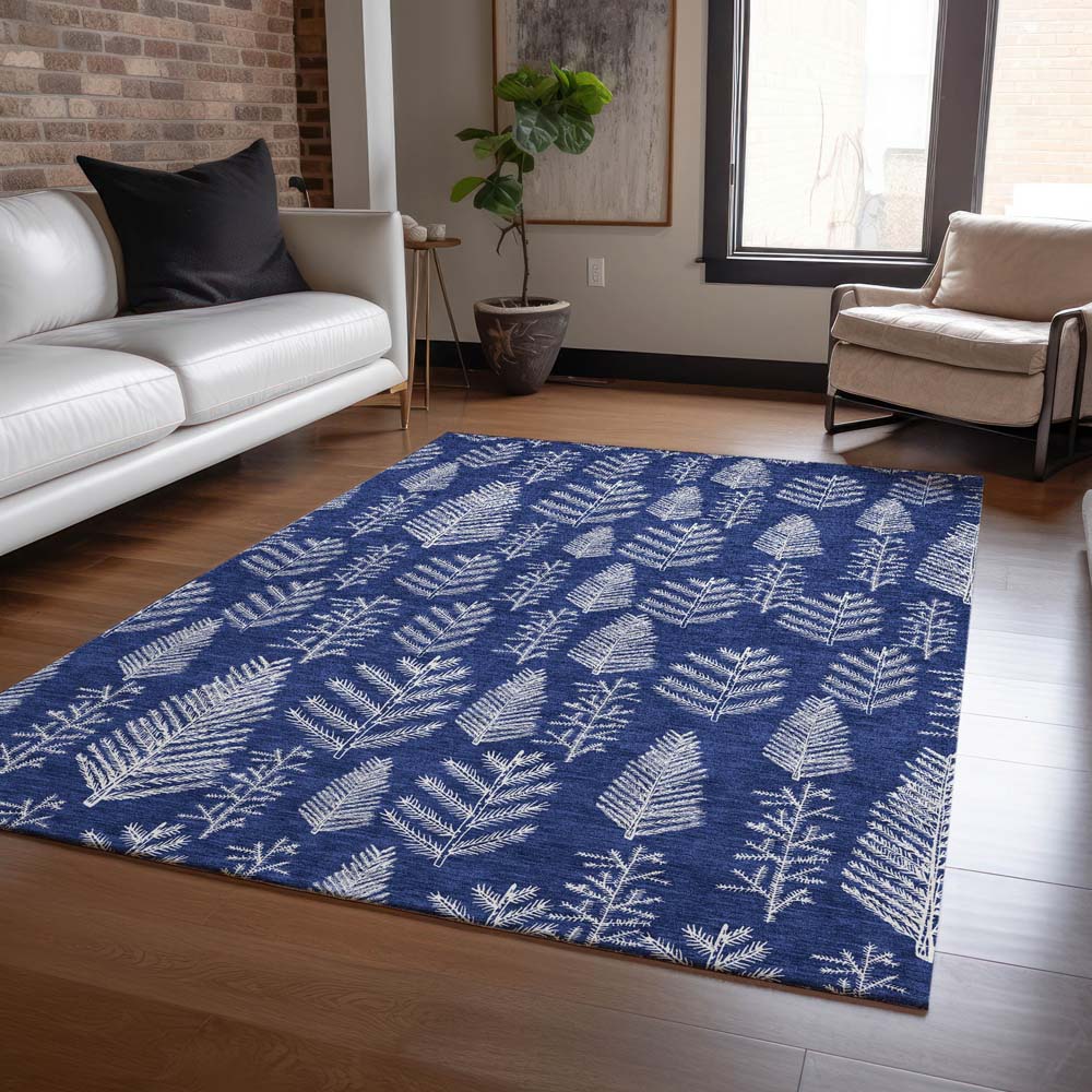 Dalyn Wonderland WN21 Navy Area Rug Room Scene