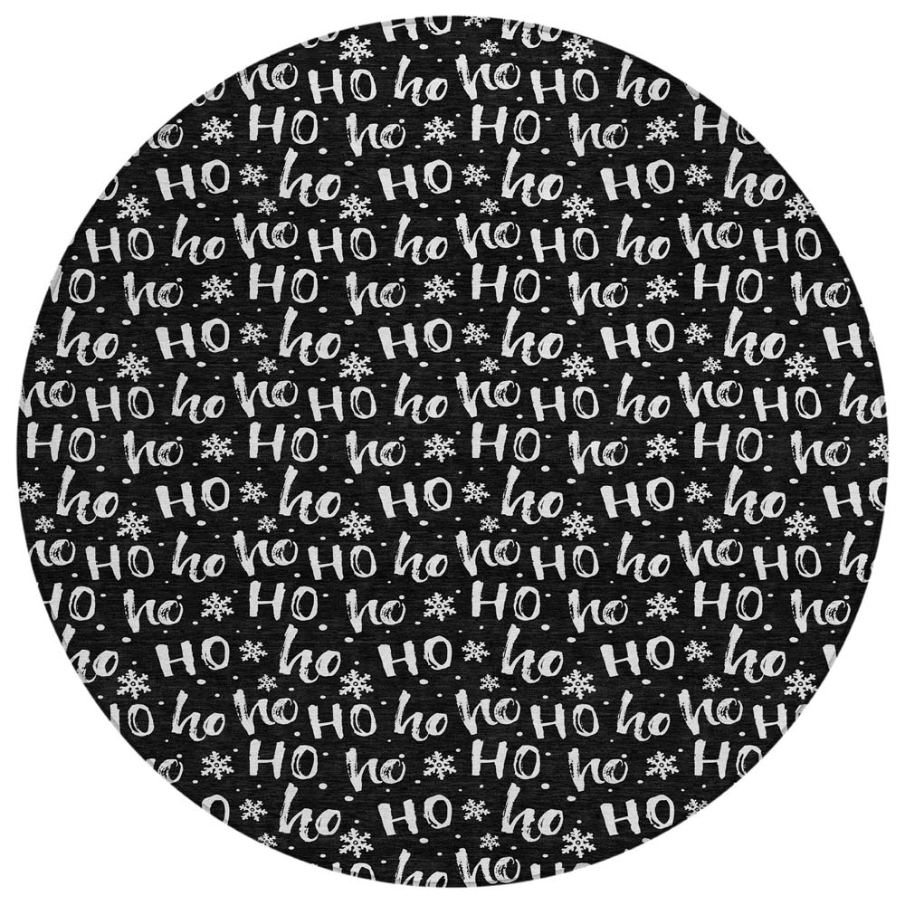 Dalyn Wonderland WN22 Black Area Round Rug