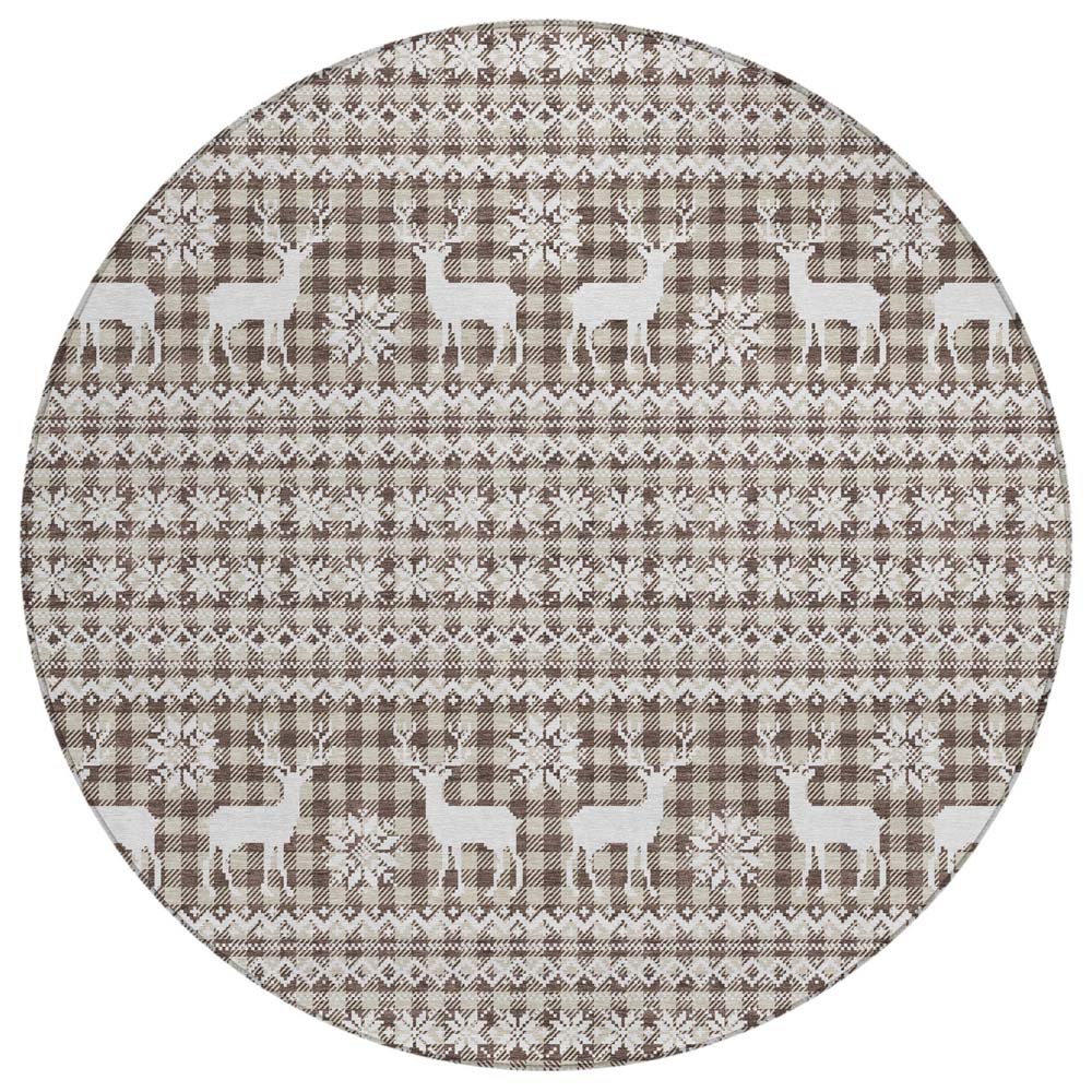 Dalyn Wonderland WN28 Brown Area Round Rug Dalyn Wonderland WN28 Brown Area Round Rug