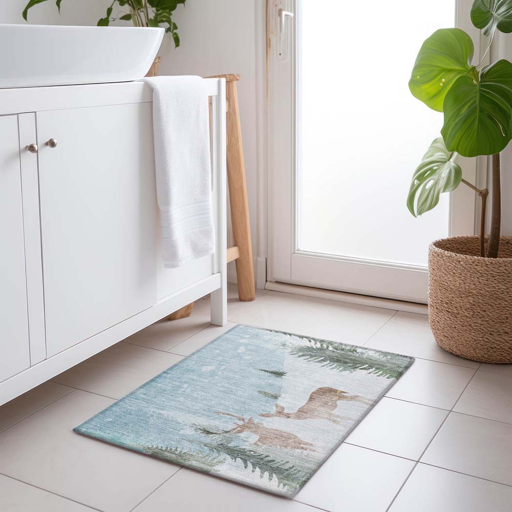 Dalyn Wonderland WN29 Sky Area Rug Runner Room Scene