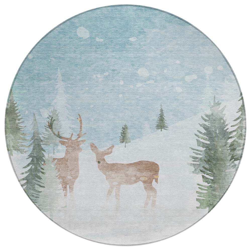 Dalyn Wonderland WN29 Sky Area Round Rug Dalyn Wonderland WN29 Sky Area Round Rug