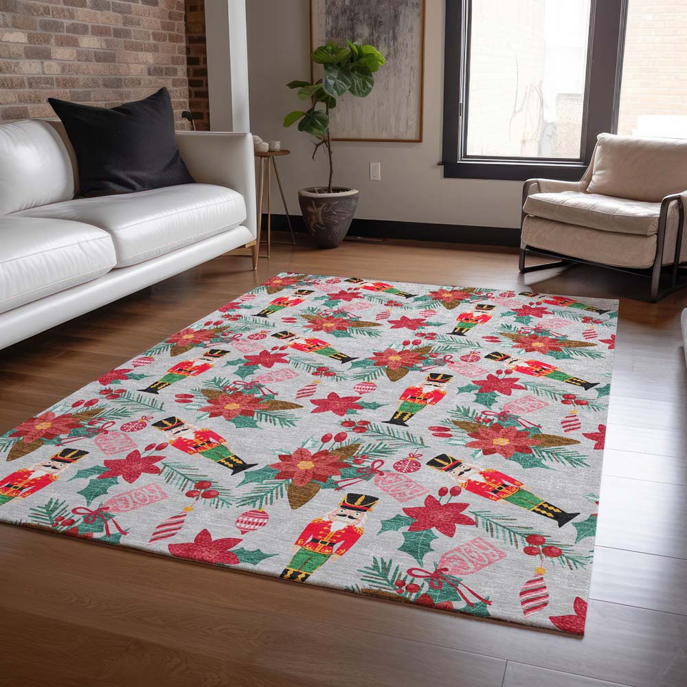 Dalyn Wonderland WN30 Silver Area Rug Room Scene