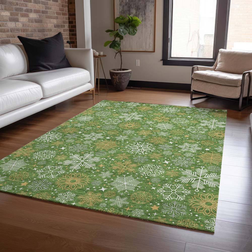 Dalyn Wonderland WN31 Green Area Rug Room Scene