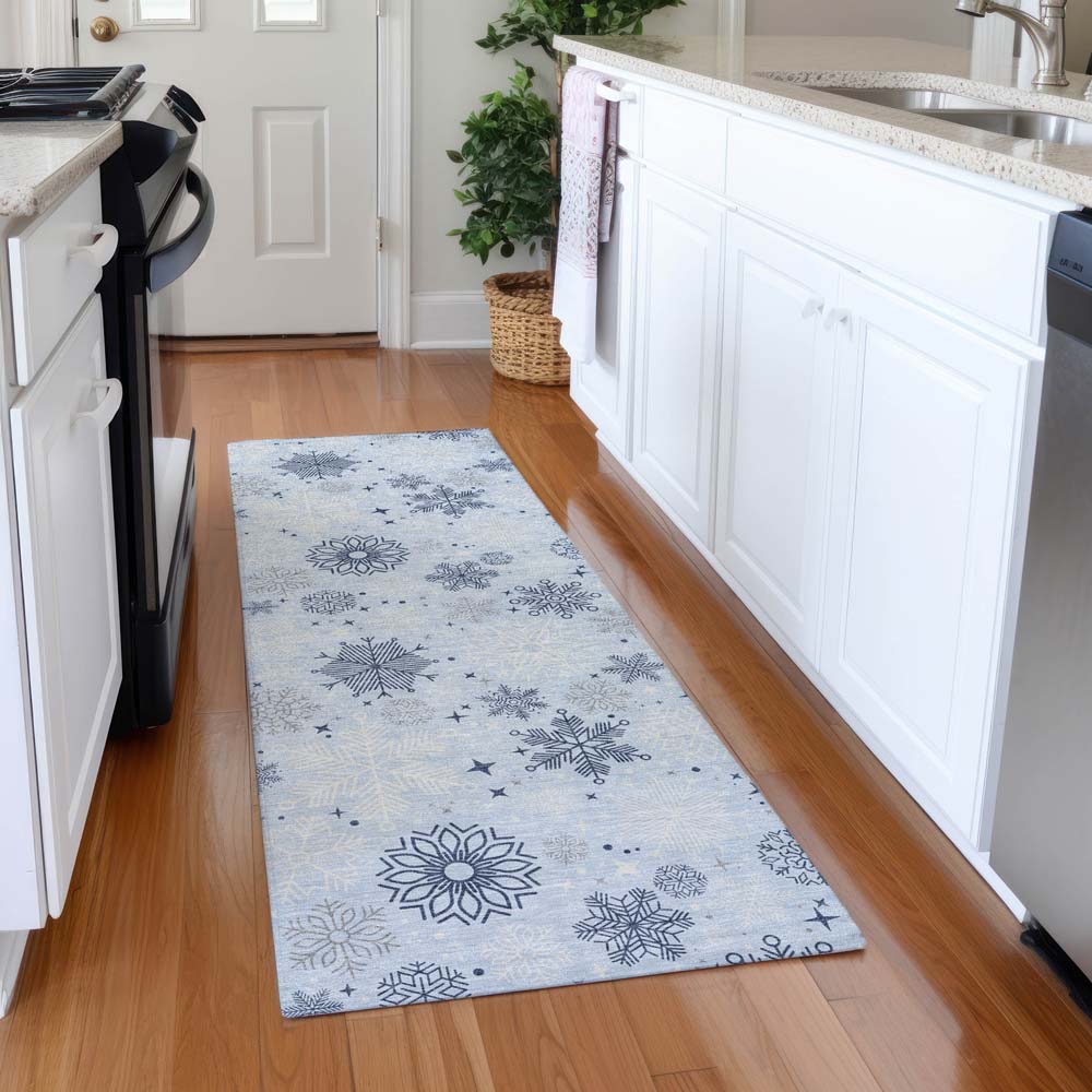 Dalyn Wonderland WN31 Sky Area Rug Runner Room Scene