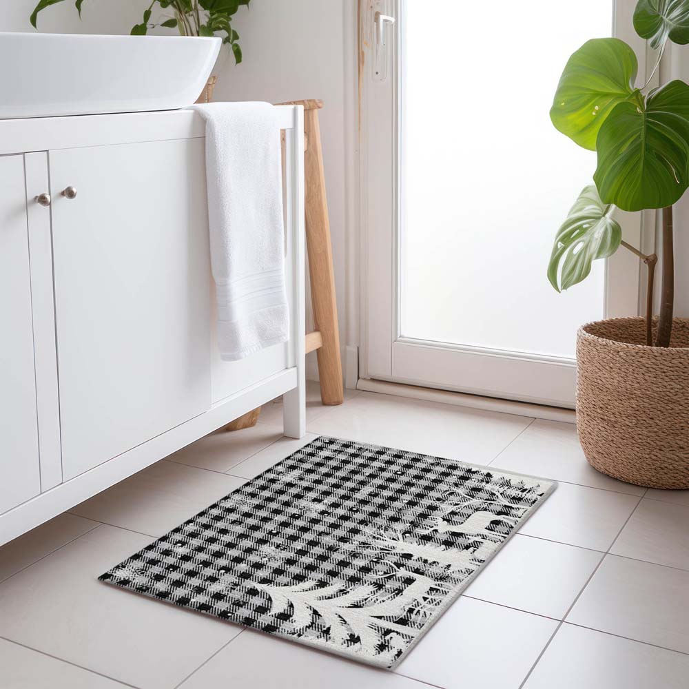 Dalyn Wonderland WN32 Gray Area Rug Runner Room Scene