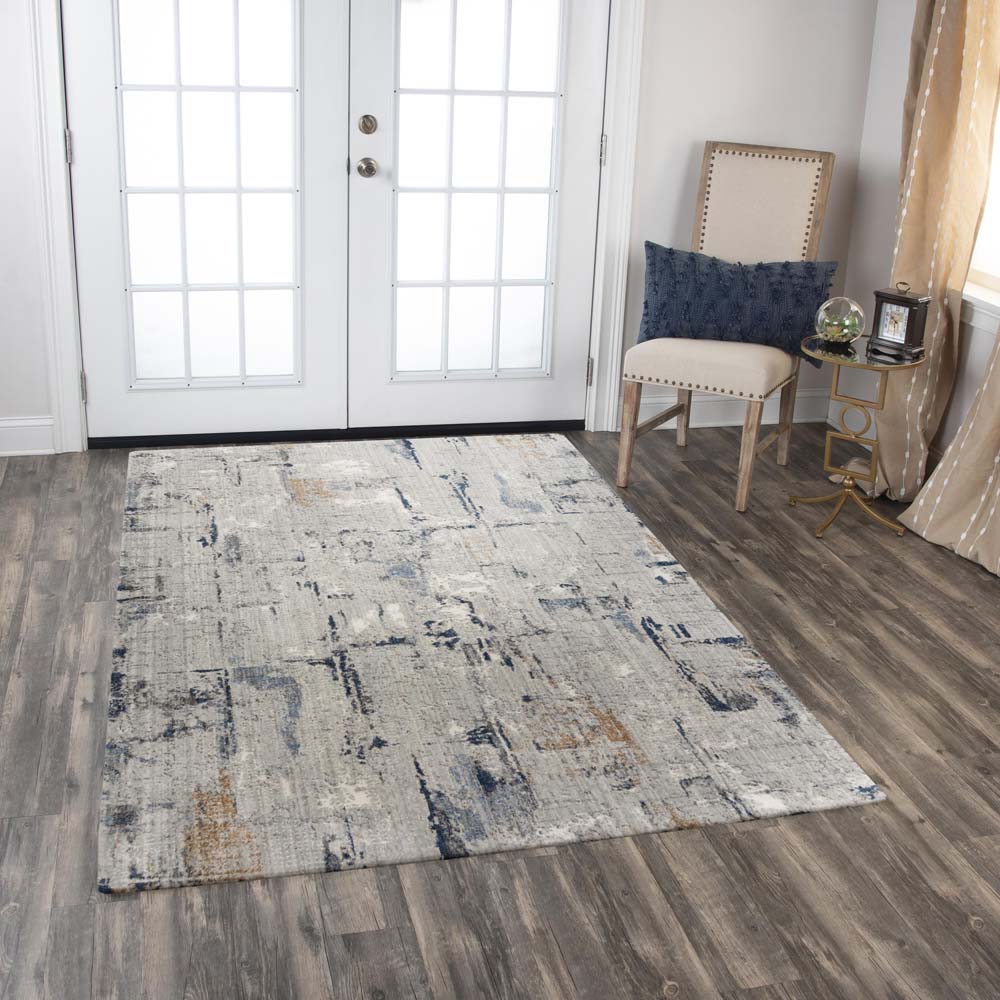 Rizzy Home Ankara ANK731 Gray Area Rug Room Scene