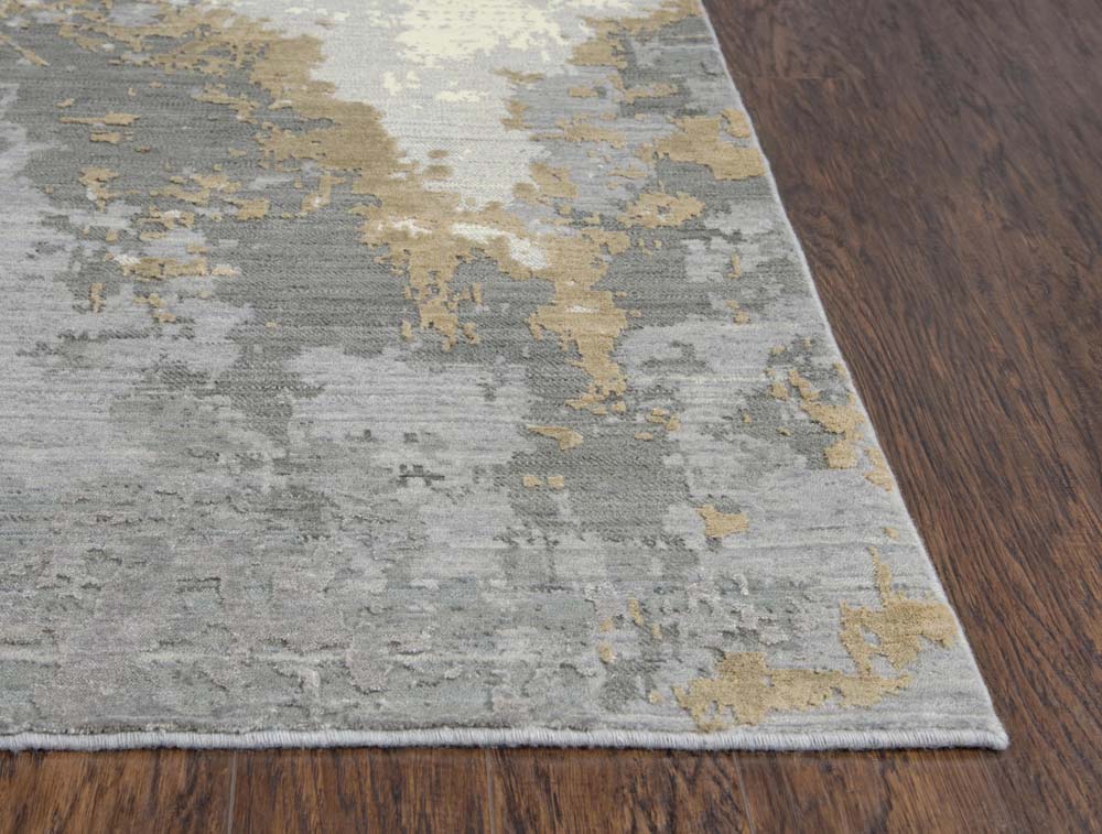 Rizzy Home Artistry ARY101 Gray Area Rug Corner