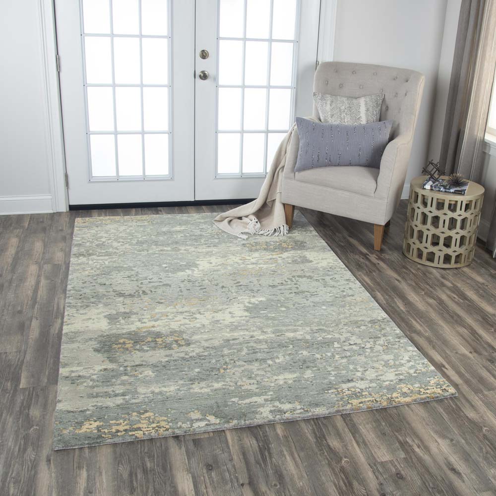 Rizzy Home Artistry ARY112 Gray Area Rug Room Scene