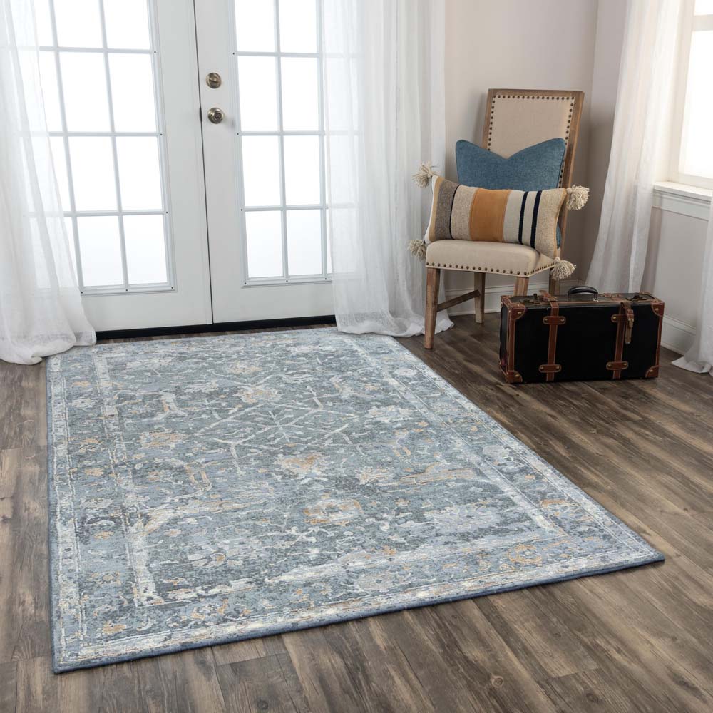 Rizzy Home Artistry ARY113 Gray Area Rug Room Scene
