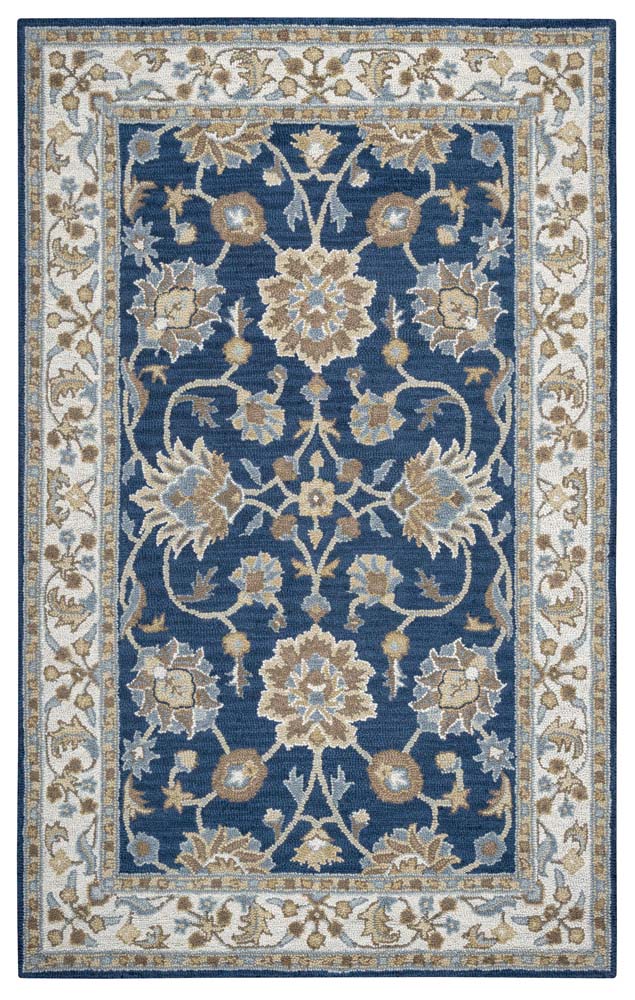 アトリエgg ラブリーギンガム　ネイビー Rizzy Home Ashlyn AL2823 Blue Area Rug | Carpetmart.com - Carpet