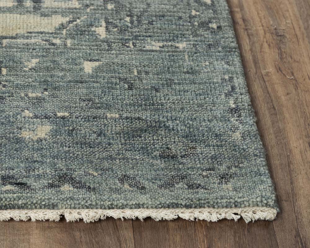 Rizzy Home Belmont BMT990 Blue Area Rug Corner