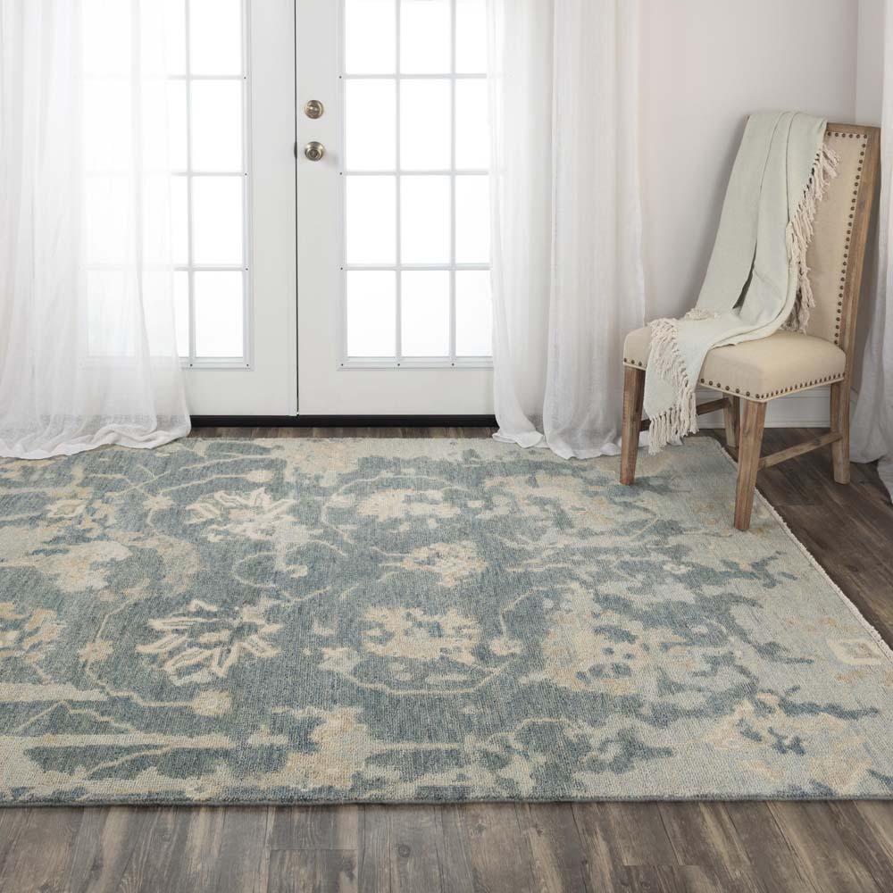 Rizzy Home Belmont BMT991 Gray Area Rug Room Scene