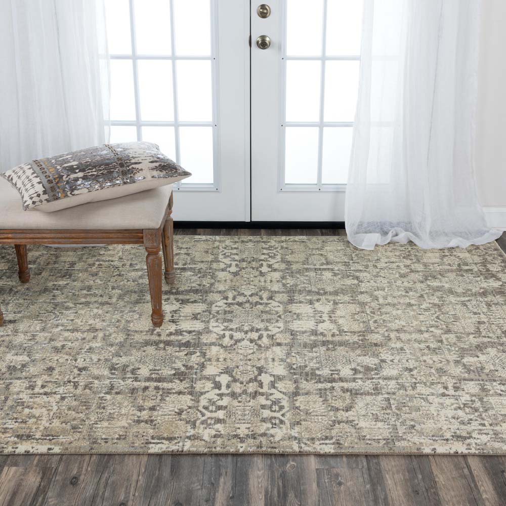 Rizzy Home Couture CUT102 Beige Area Rug Room Scene