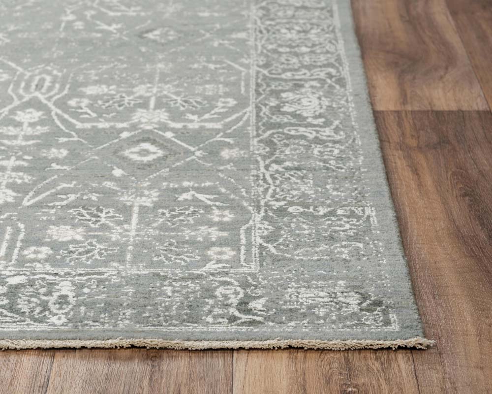 Rizzy Home Couture CUT110 Gray Area Rug Corner