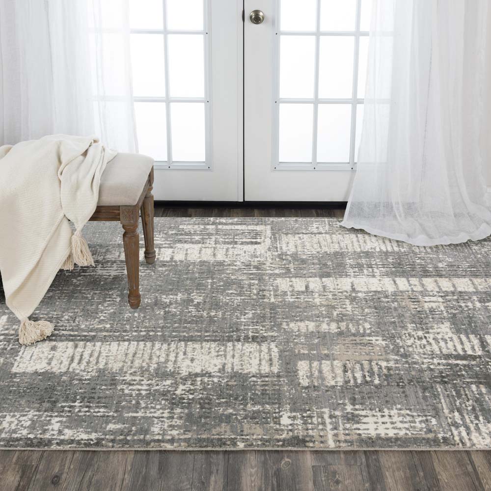 Rizzy Home Couture CUT113 Gray Area Rug Room Scene