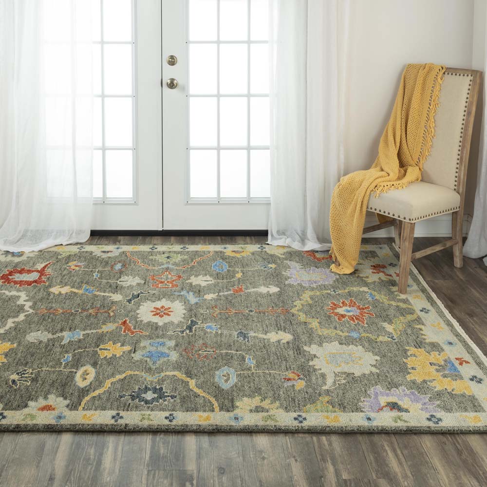 Rizzy Home Envision ENV961 Gray Area Rug Room Scene