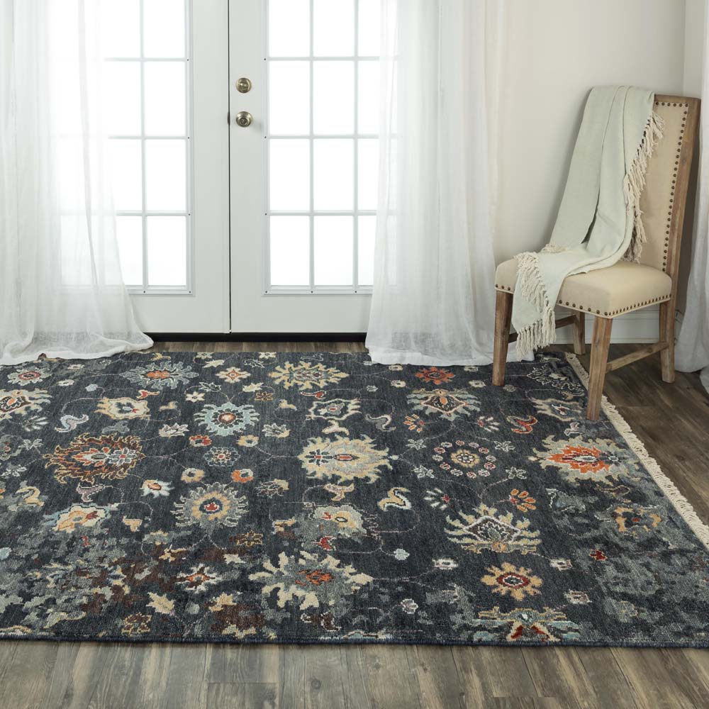 Rizzy Home Envision ENV962 Gray Area Rug Room Scene