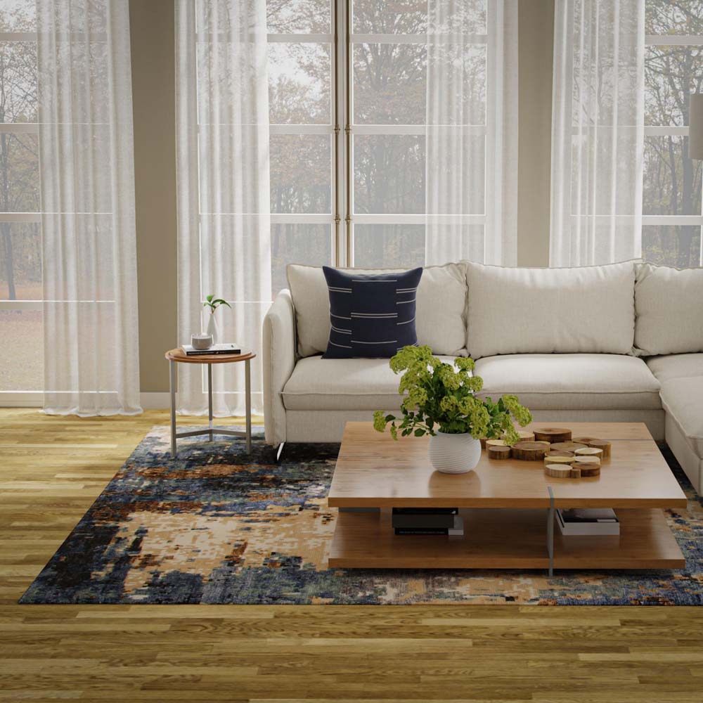 Rizzy Home Evolution EVO541 Gray Area Rug Room Scene