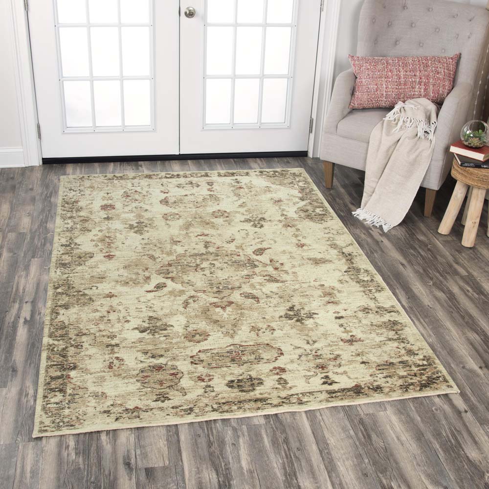 Rizzy Home Gossamer GS084C Beige Area Rug Room Scene