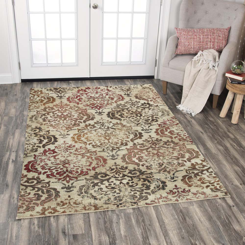 Rizzy Home Gossamer GS435C Beige Area Rug Room Scene