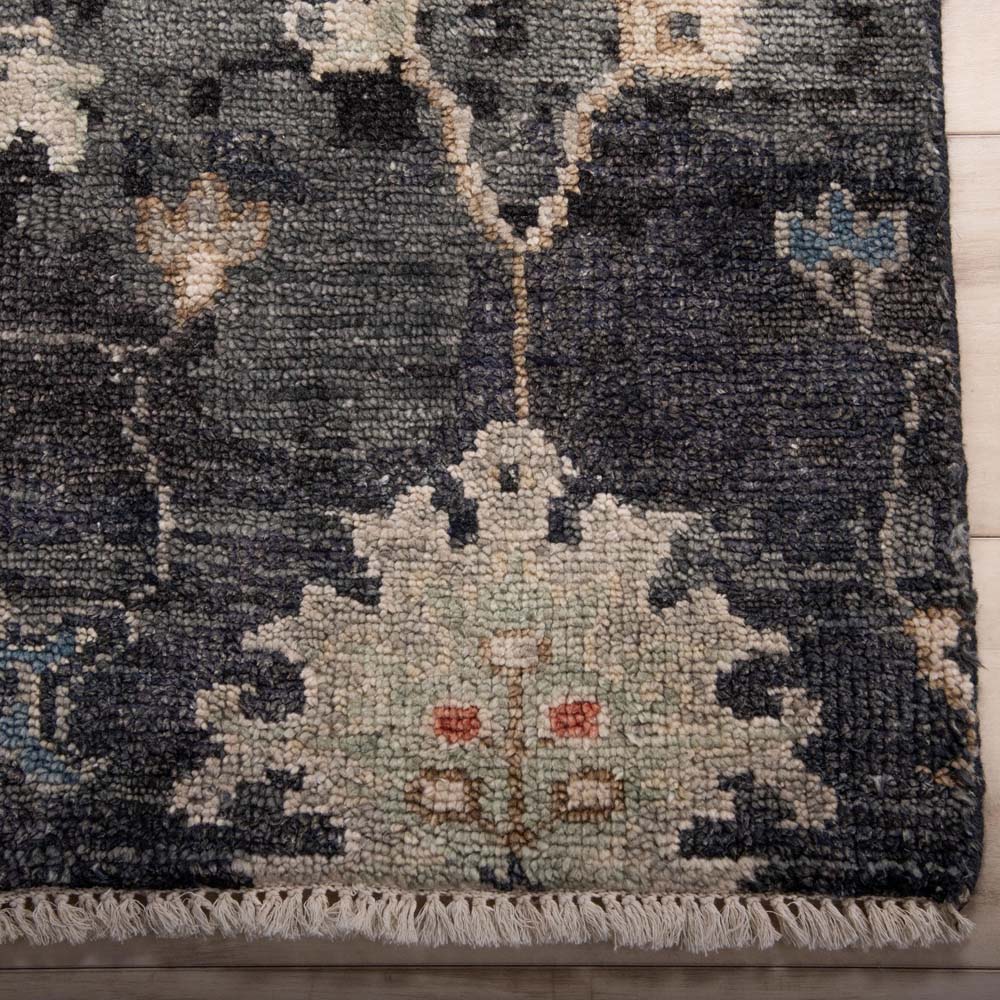 Rizzy Home Hallmark HAL238 Gray Area Rug Corner