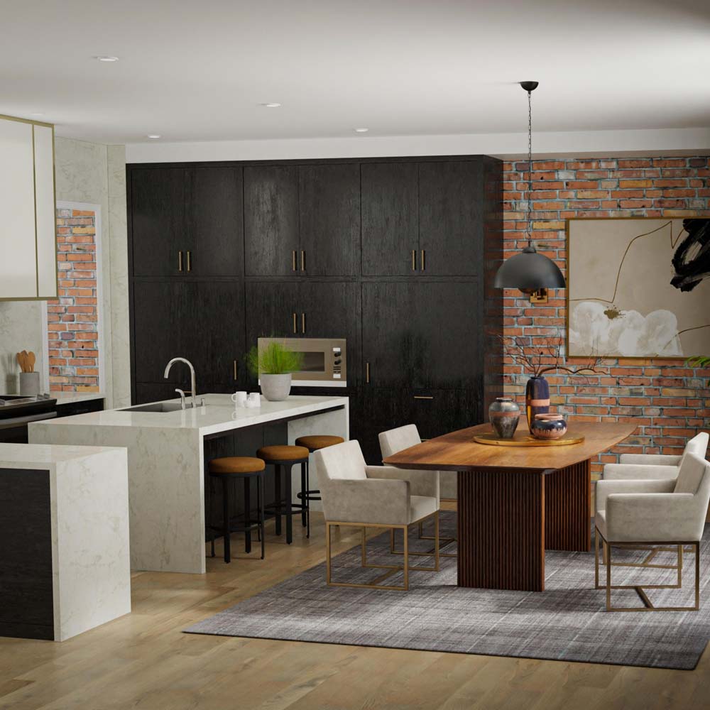 Rizzy Home Kiki KIK691 Brown Area Rug Room Scene