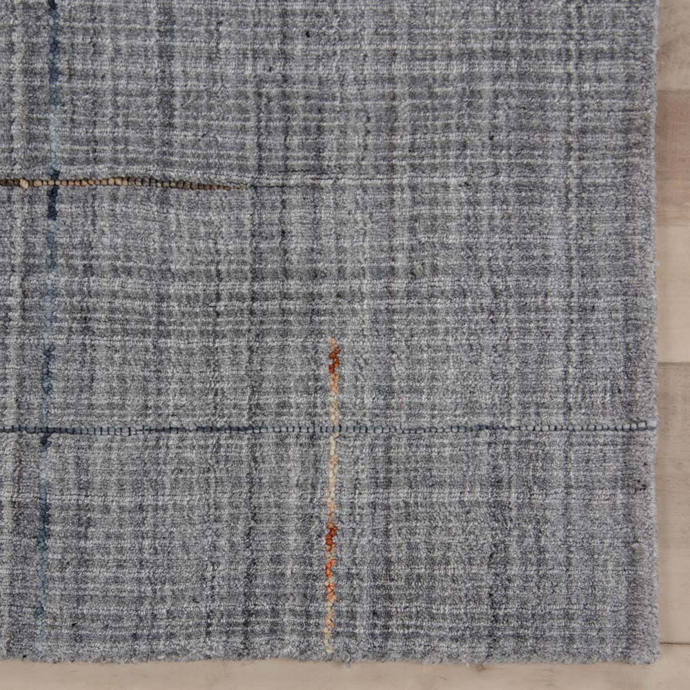 Rizzy Home Kiki KIK695 Gray Area Rug Corner