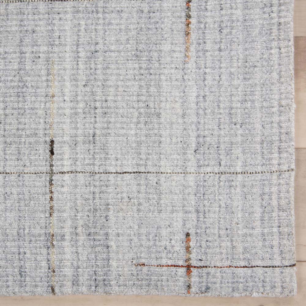 Rizzy Home Kiki KIK696 Silver Area Rug Corner