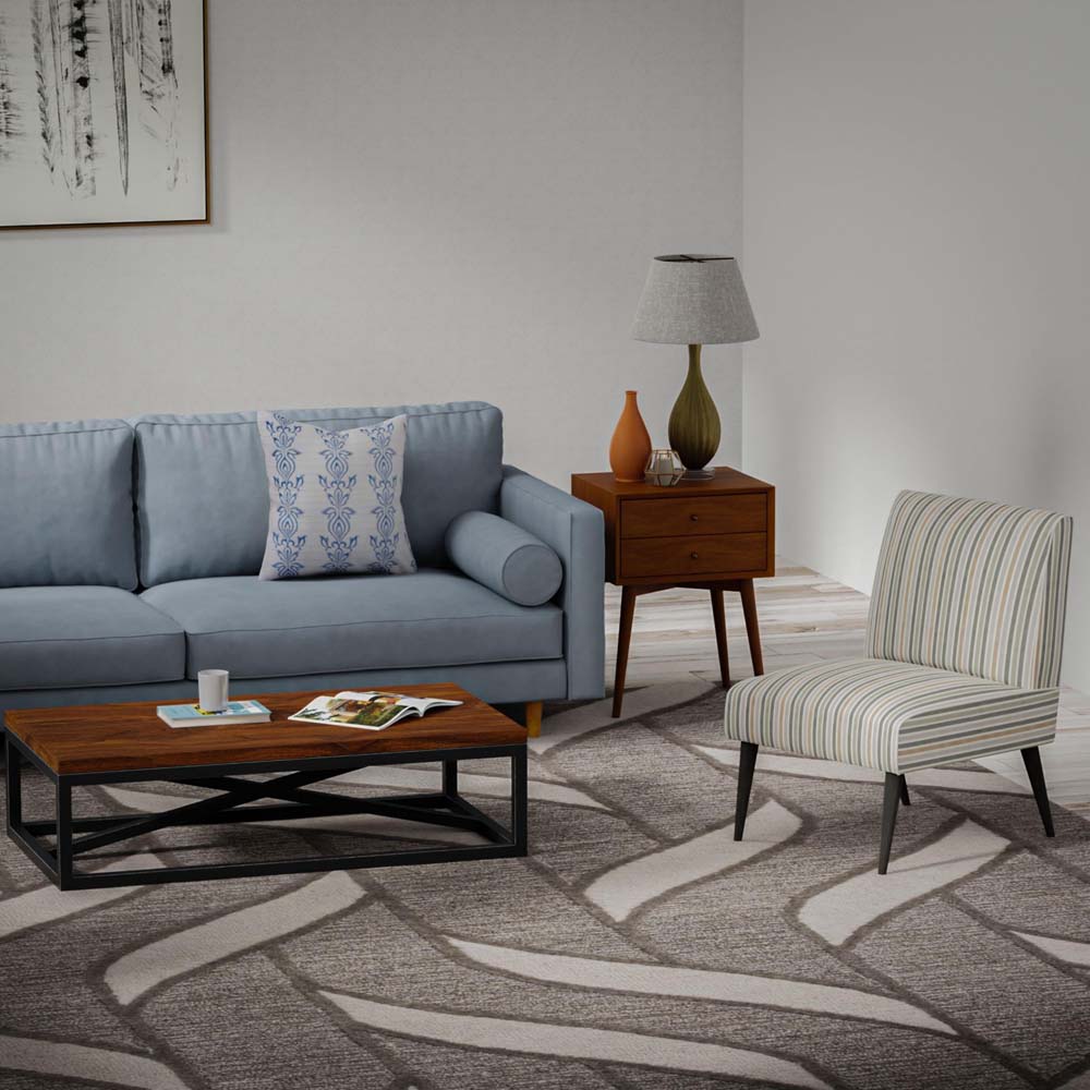 Rizzy Home Lofton A07204 Gray Area Rug Room Scene