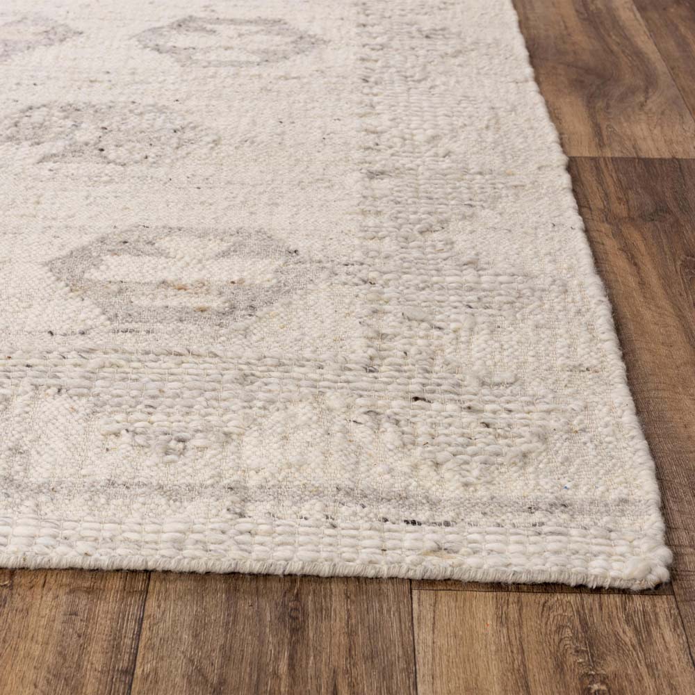 Rizzy Home Nova NVA947 Ivory Area Rug Corner