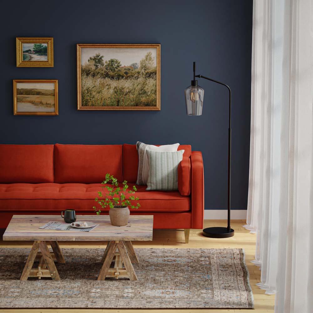 Rizzy Home Tuscany TUS715 Brown Area Rug Room Scene