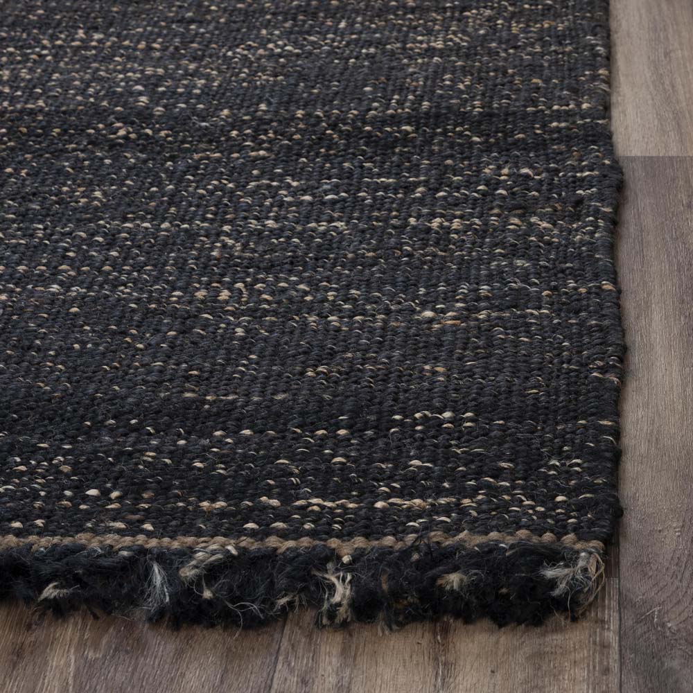 Rizzy Home Bengal BNL934 Black Area Rug Corner