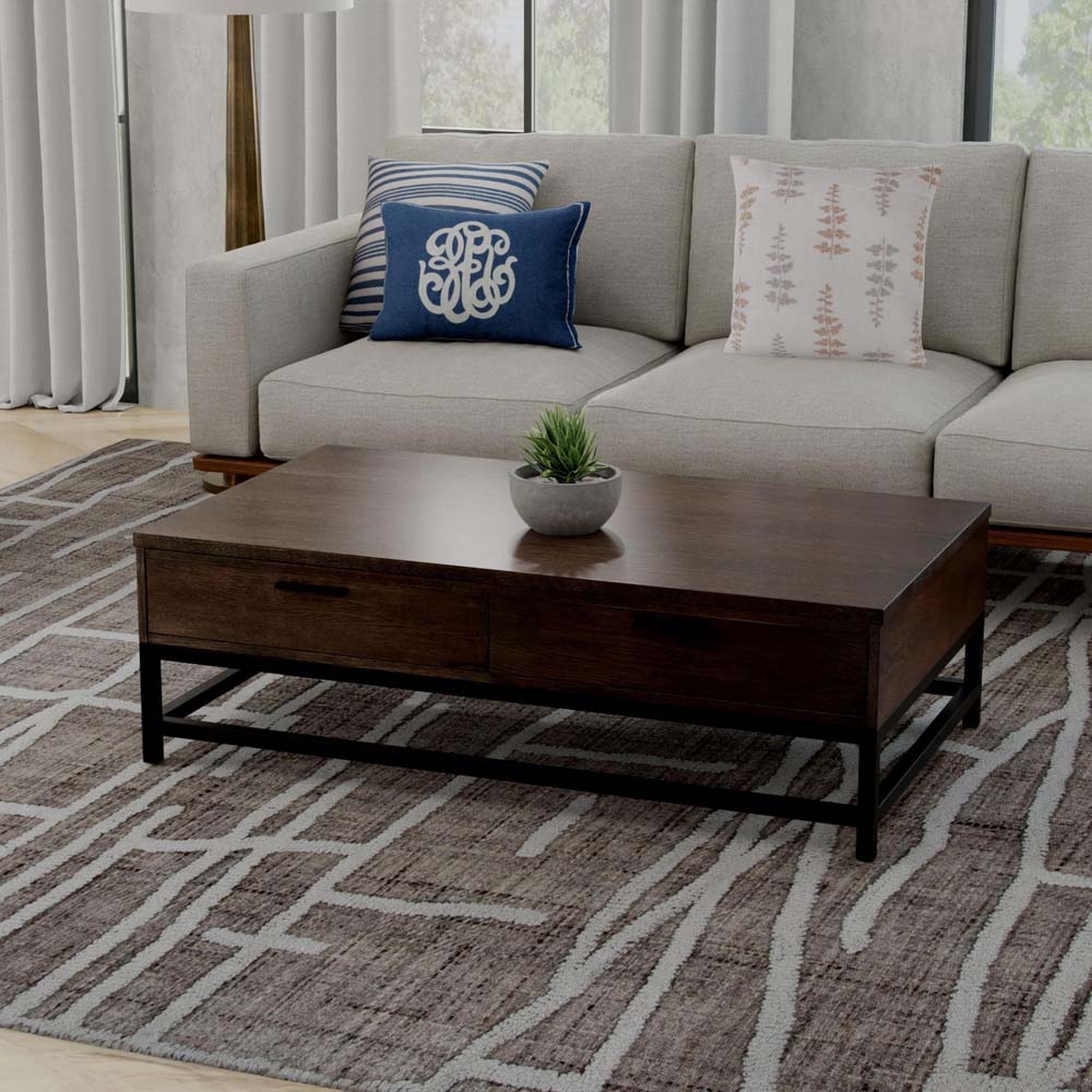 Rizzy Home Bixby BX01TN Beige Area Rug Room Scene