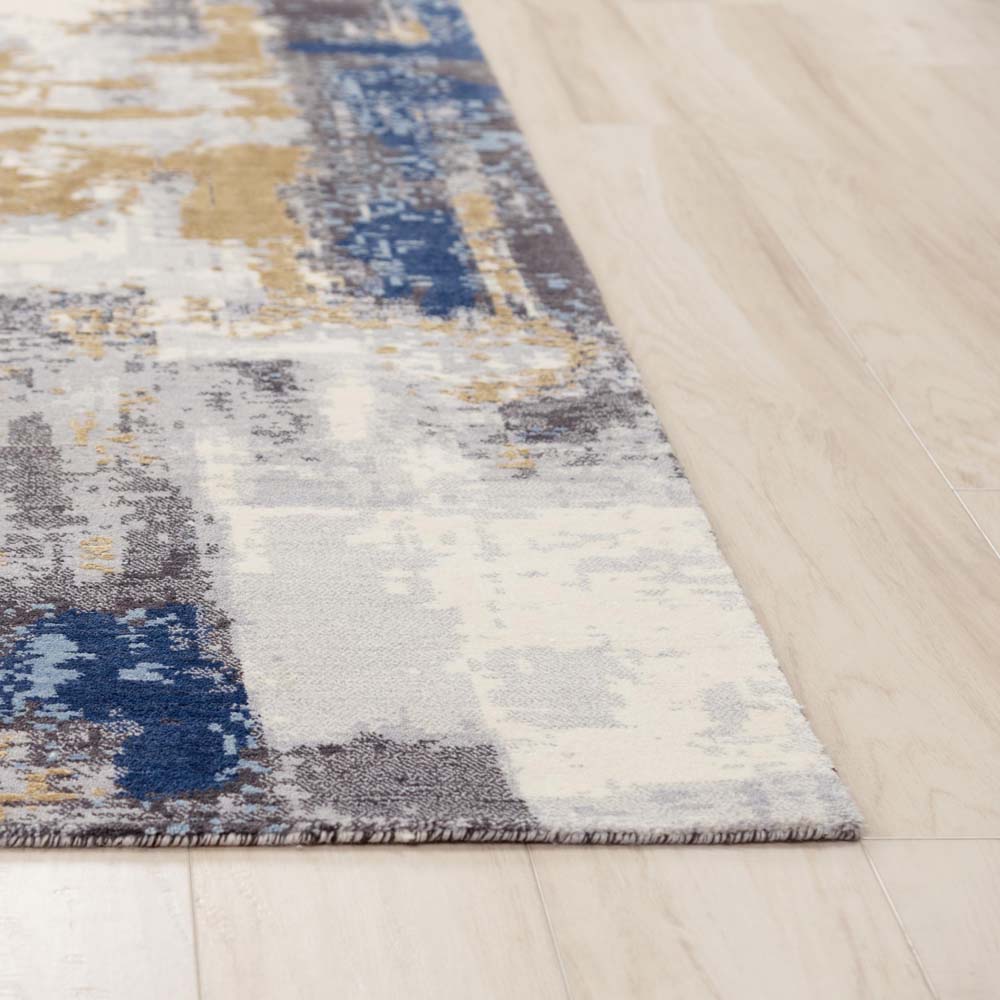 Rizzy Home Bolero BOL725 Blue Area Rug Corner