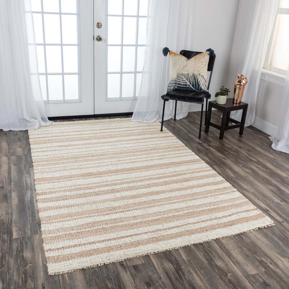 Rizzy Home Capri CPI106 Ivory Area Rug Room Scene