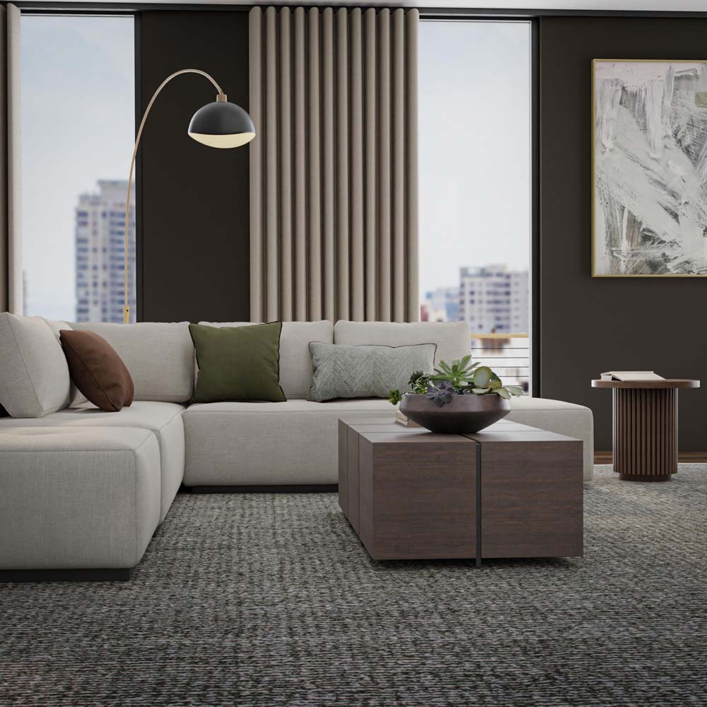 Rizzy Home Cosgrove CSG101 Green Area Rug Room Scene
