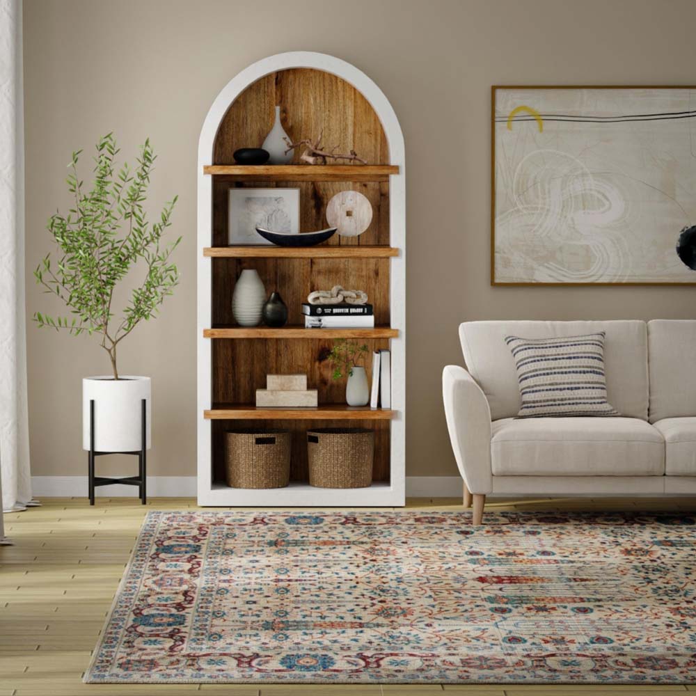 Rizzy Home Estate EST206 Ivory Area Rug Room Scene